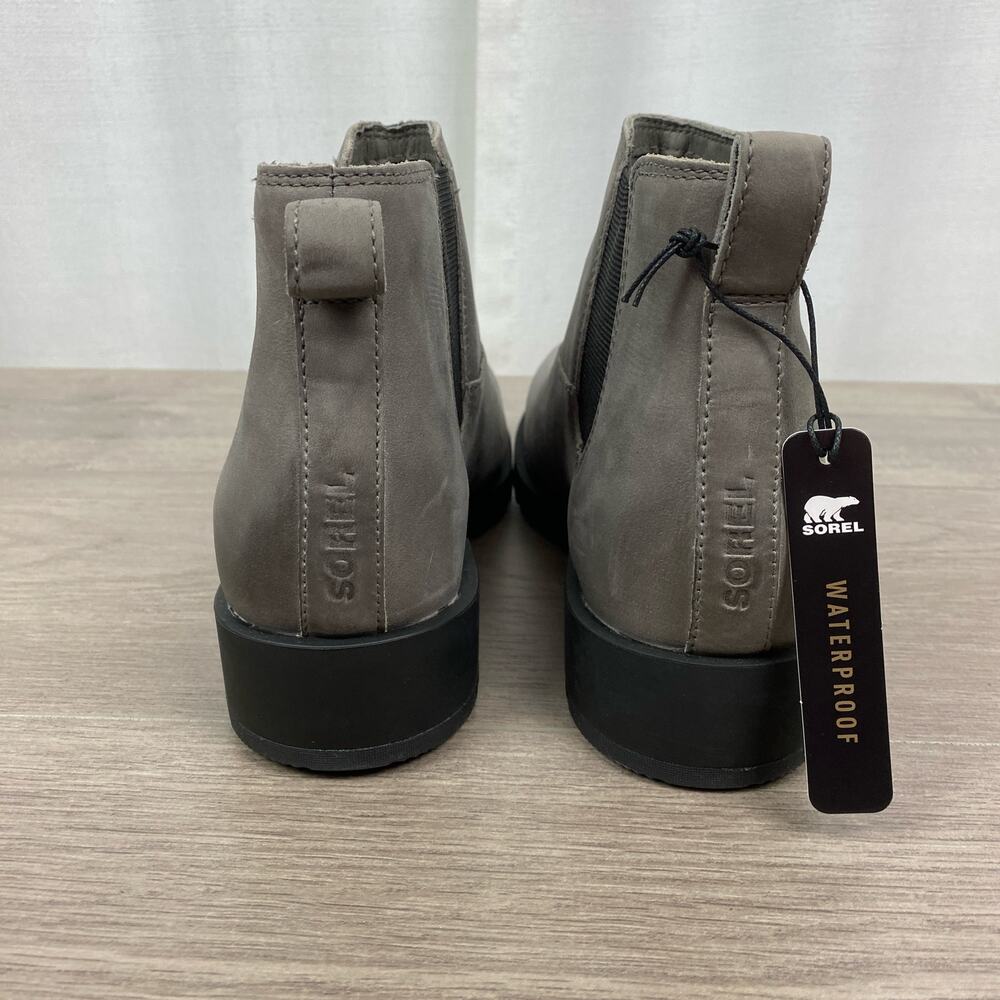 Sorel Gray Emelie II Waterproof Chelsea Boot Sz.9 NWOB - Picture 9 of 14